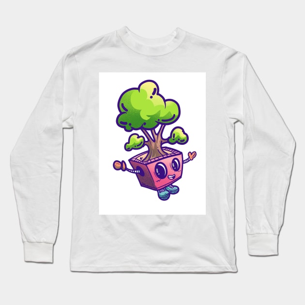 Kawai Bonsai Long Sleeve T-Shirt by dbcreations25